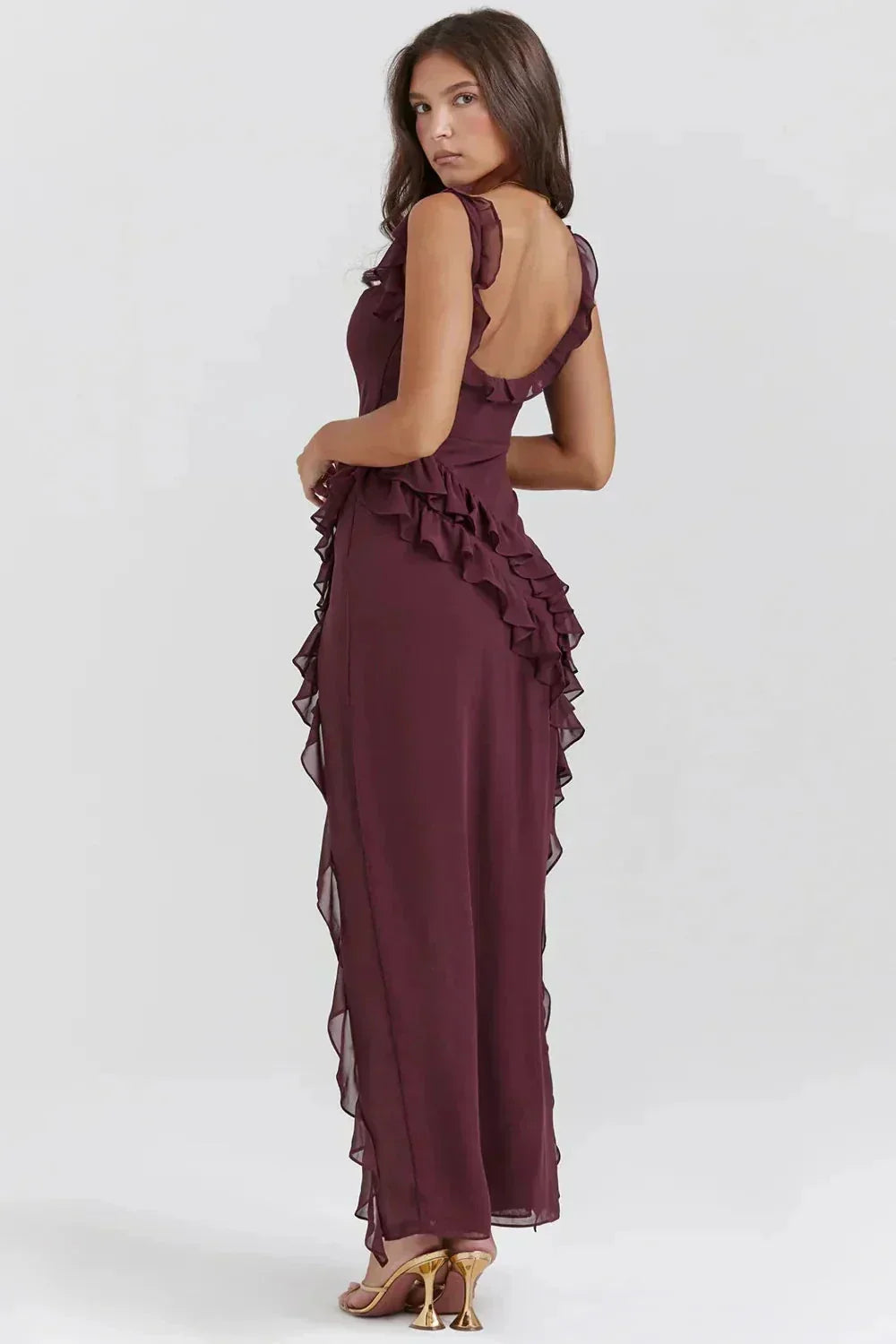 Lorel | Vestido elegante con piernas abiertas