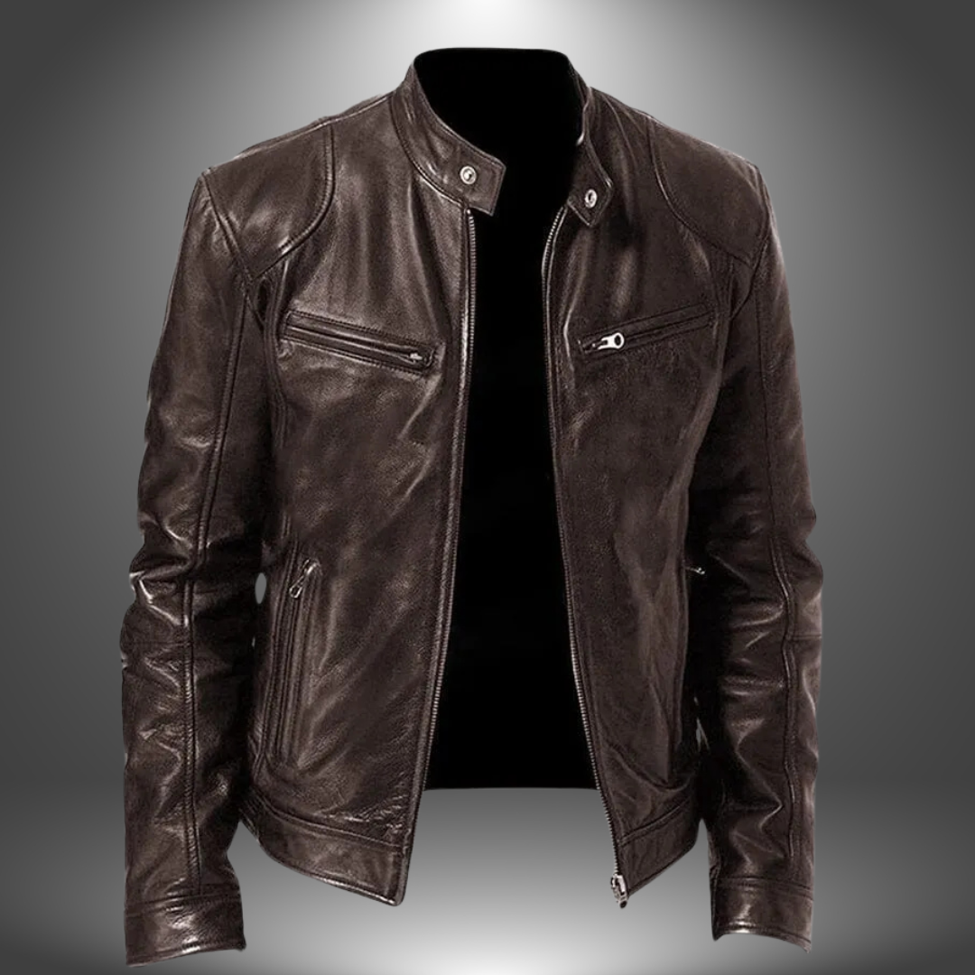Lorel | Chaqueta de cuero hecha a mano para hombre