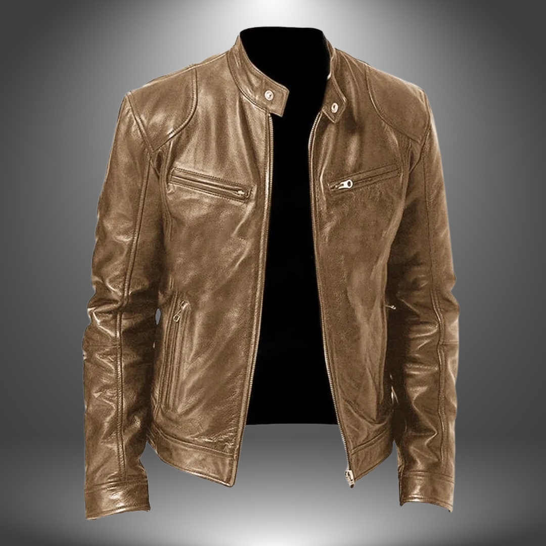 Lorel | Chaqueta de cuero hecha a mano para hombre