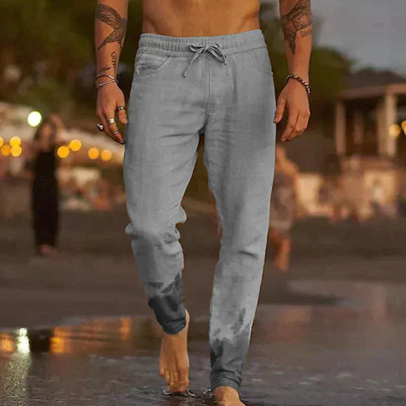 Lorel | Pantalones de playa de lino