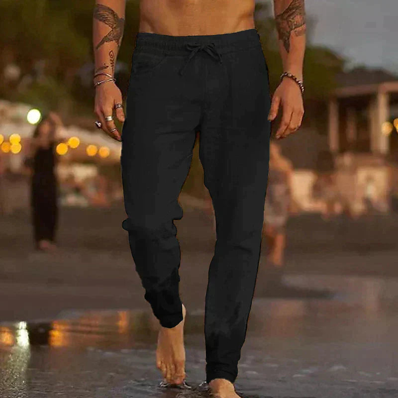 Lorel | Pantalones de playa de lino