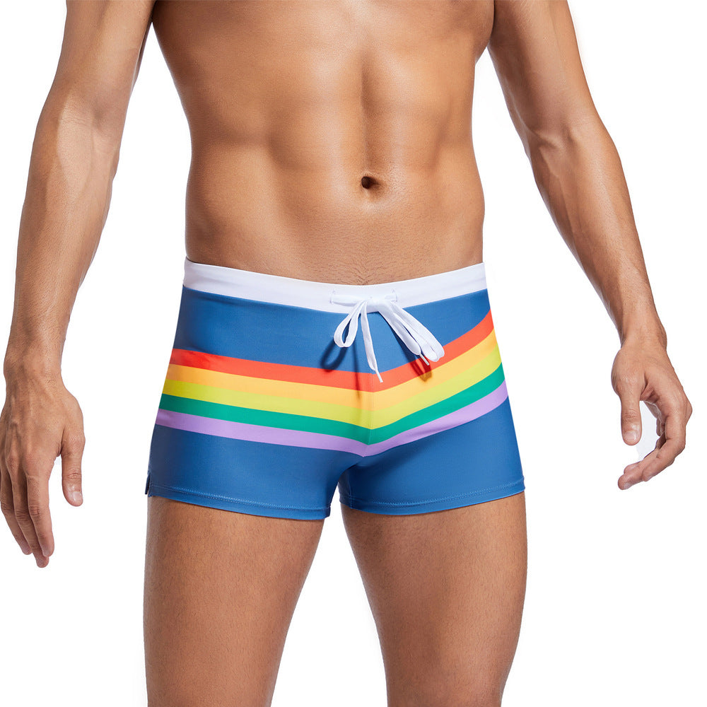Lorel | Shorts de baño deportivos arcoíris