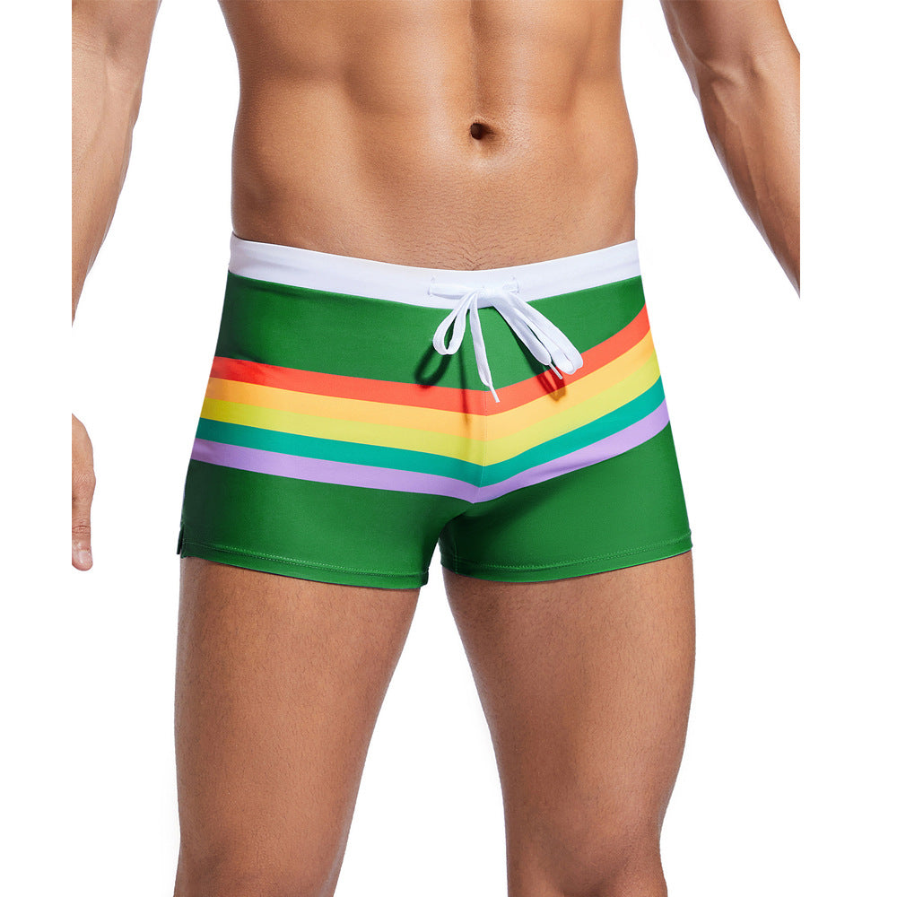 Lorel | Shorts de baño deportivos arcoíris