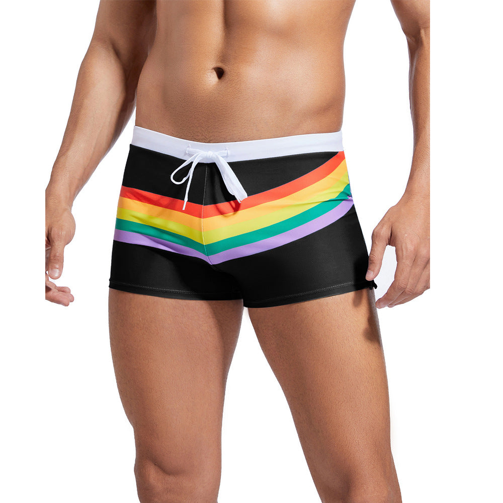 Lorel | Shorts de baño deportivos arcoíris