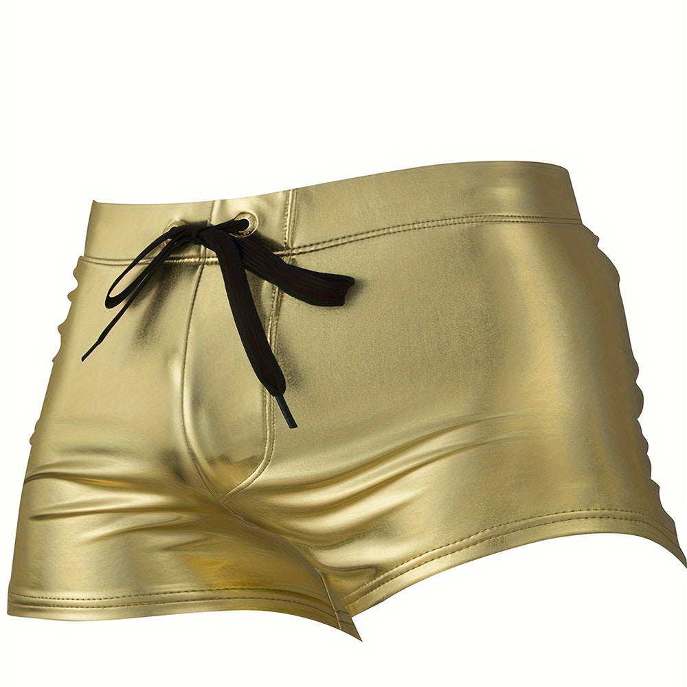 Lorel | Shorts de baño dorados Prestige
