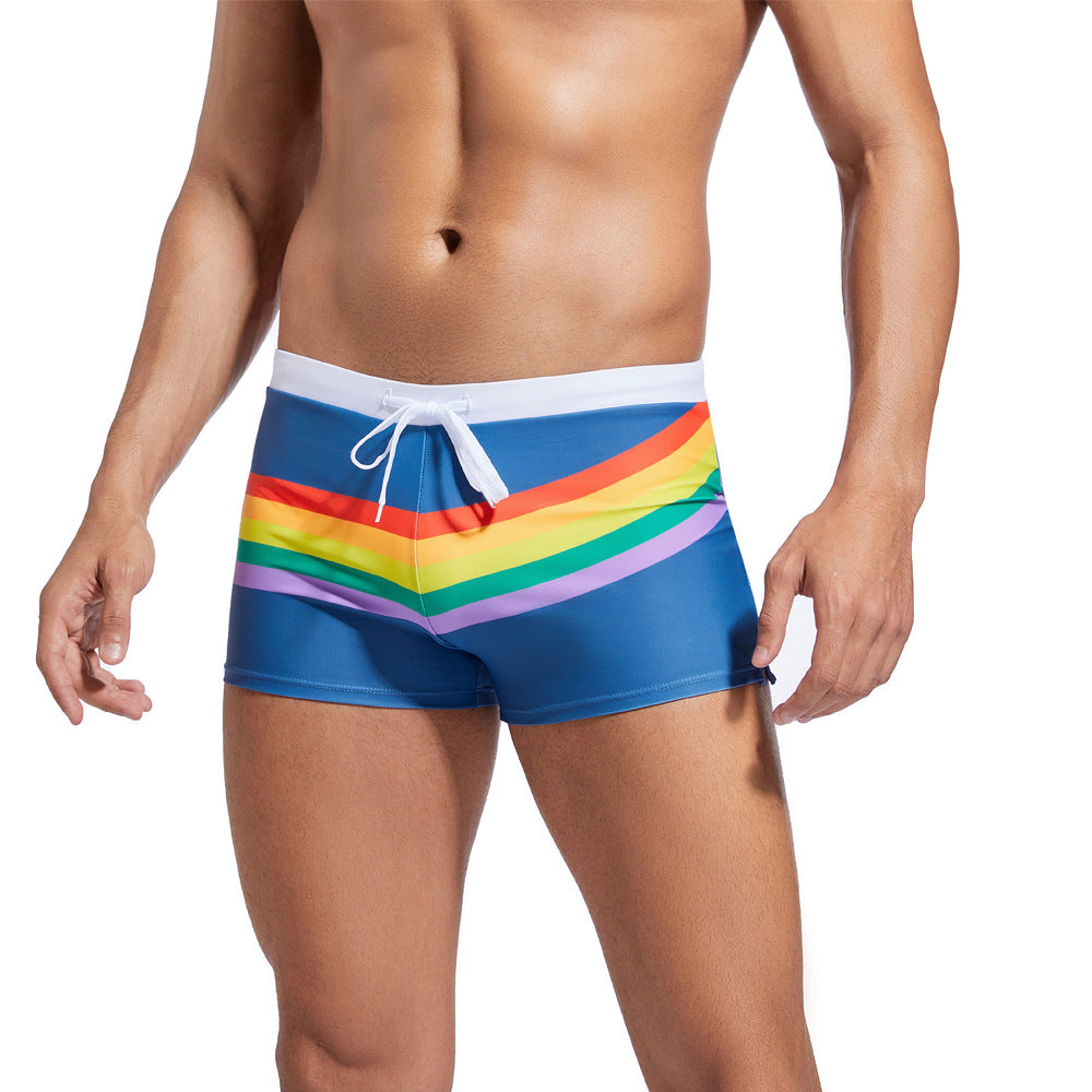 Lorel | Shorts de baño deportivos arcoíris