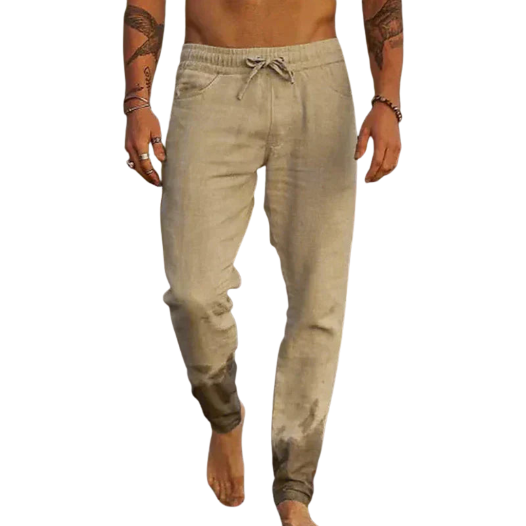Lorel | Pantalones de playa de lino