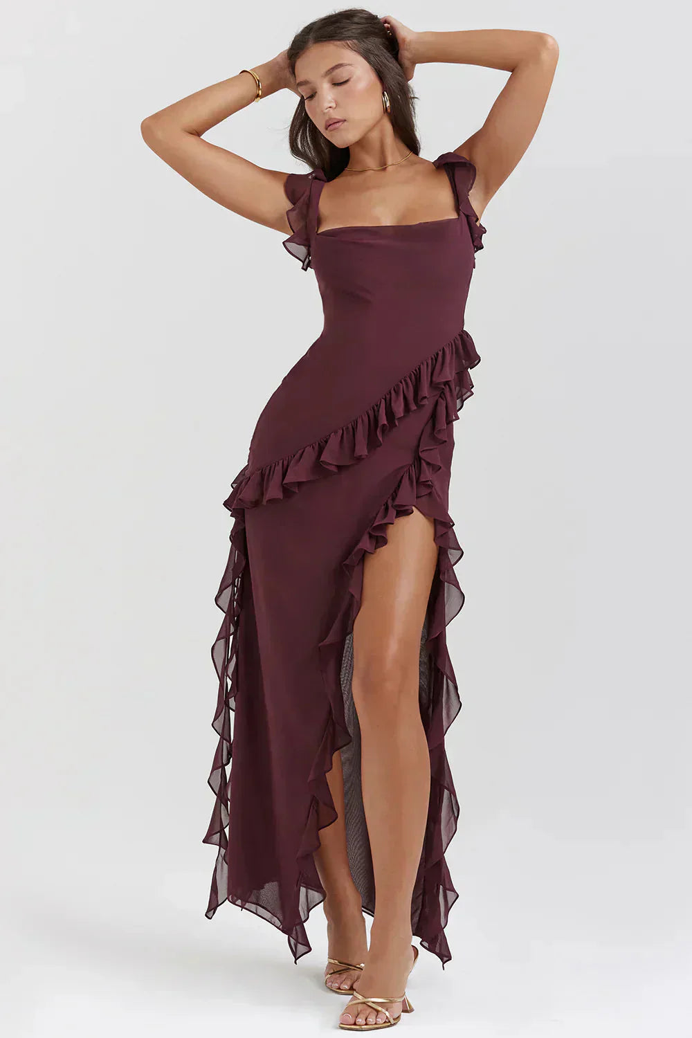 Lorel | Vestido elegante con piernas abiertas