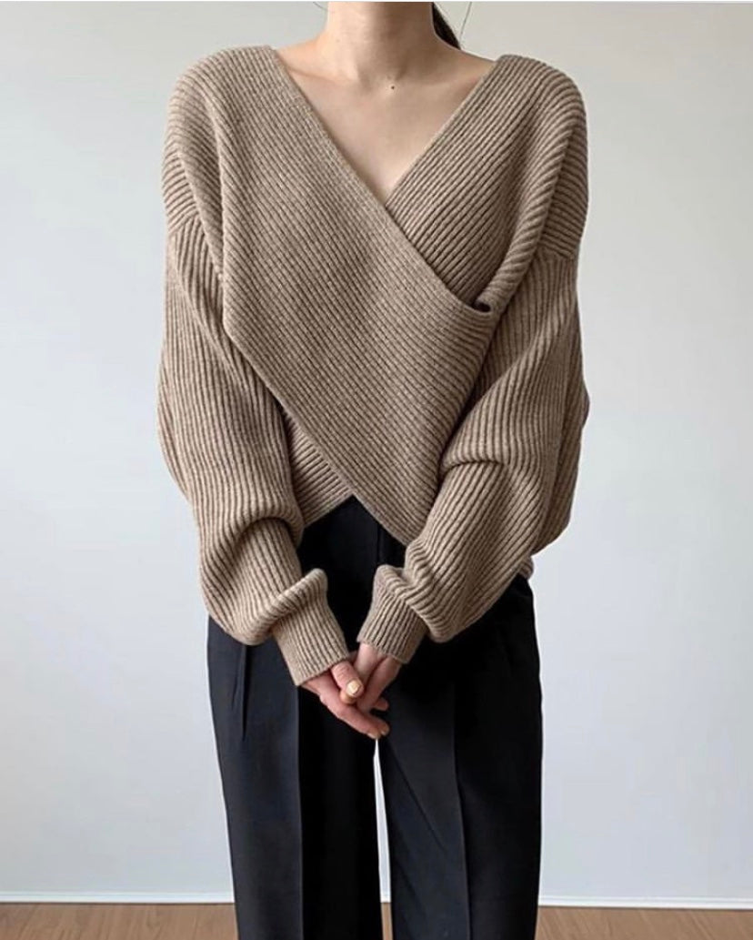 Lorel | Suéter elegante de punto cruzado