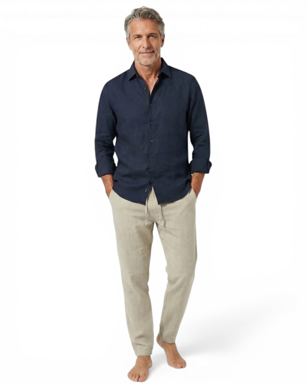 Lorel | Pantalones de playa de lino