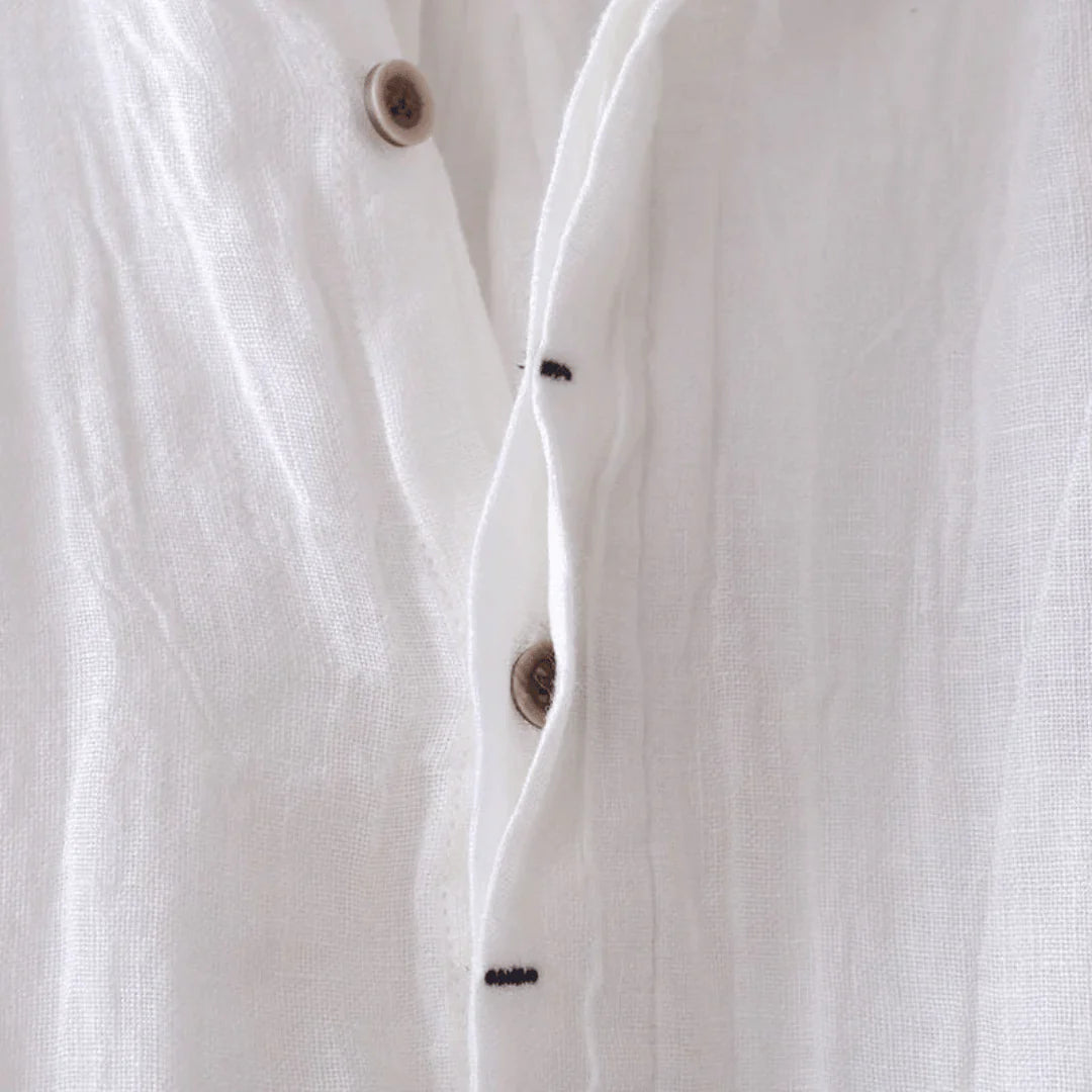 Lorel | Camisa Elegante De Manga Corta Con Botones
