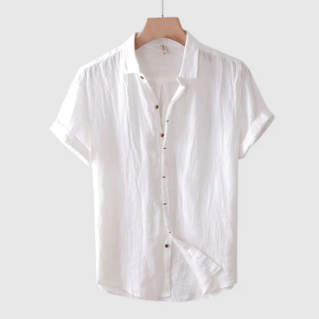Lorel | Camisa Elegante De Manga Corta Con Botones