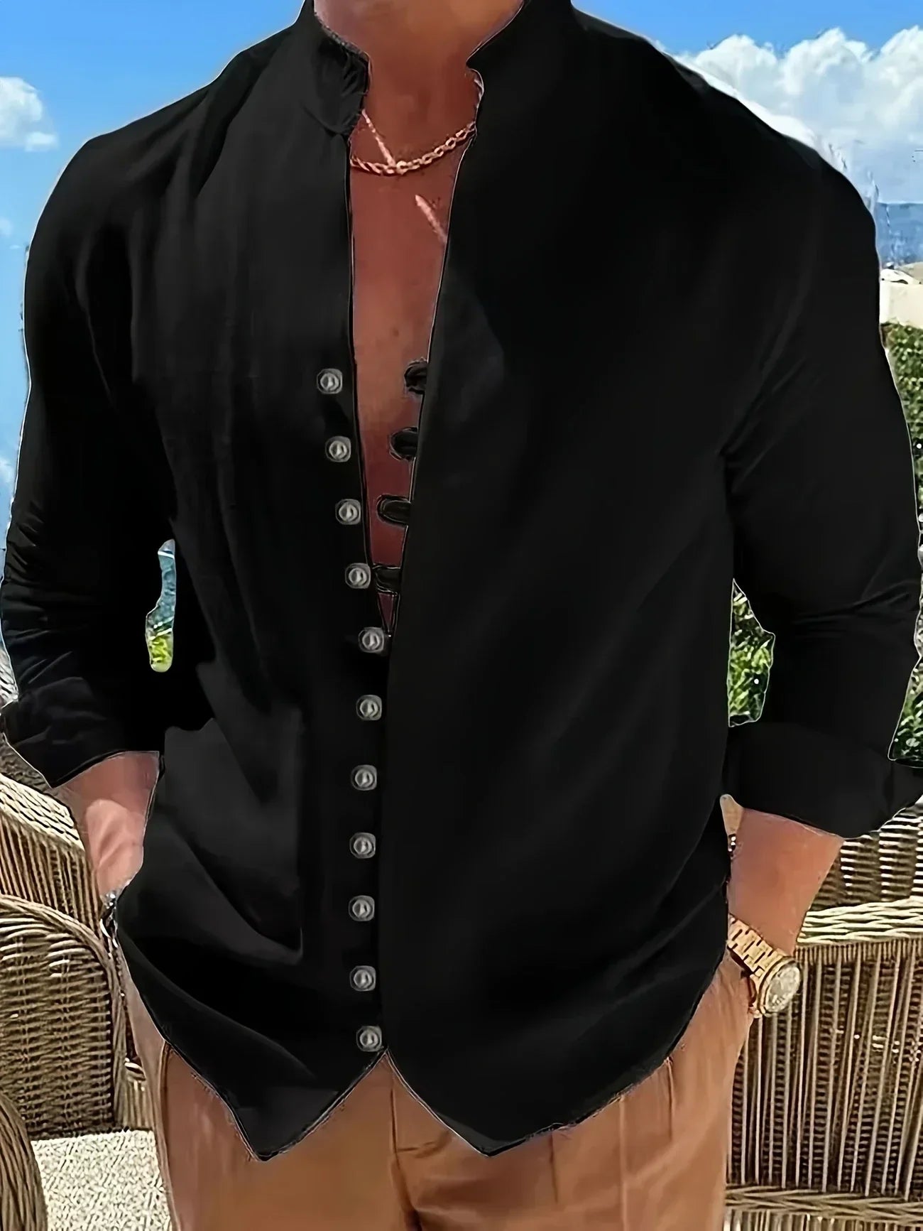 Lorel | Camisa de manga larga de algodón ligero