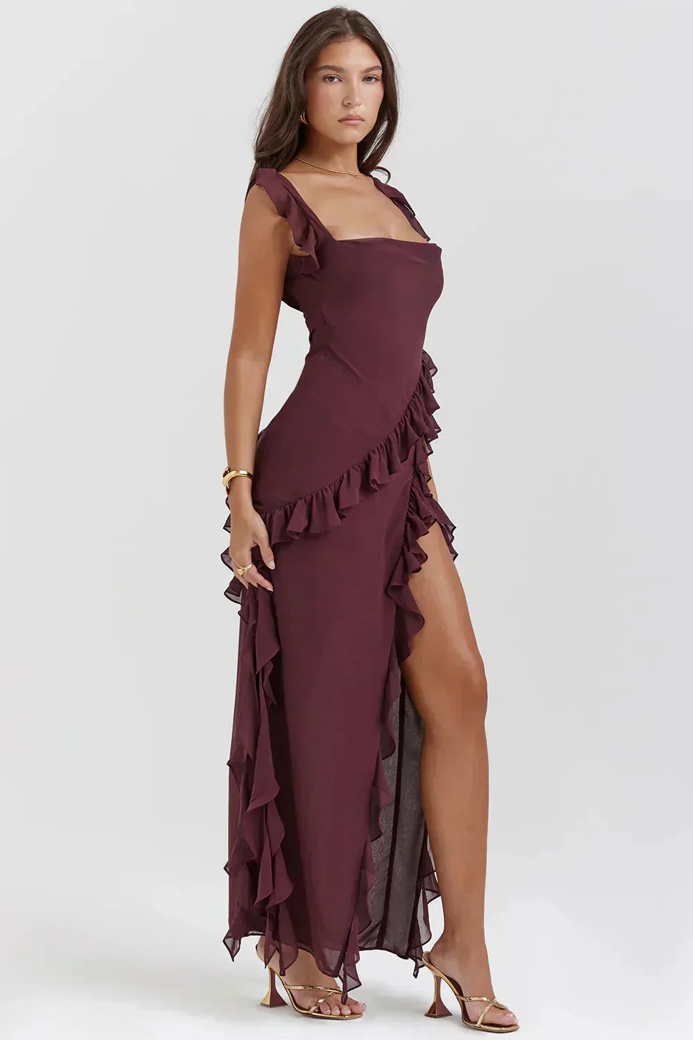 Lorel | Vestido elegante con piernas abiertas