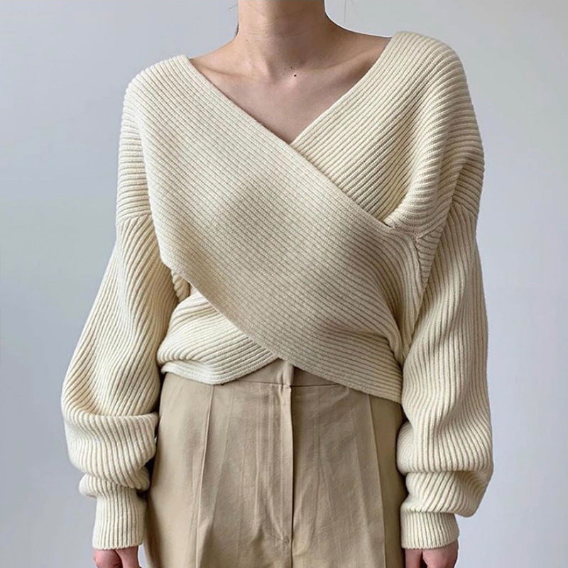Lorel | Suéter elegante de punto cruzado