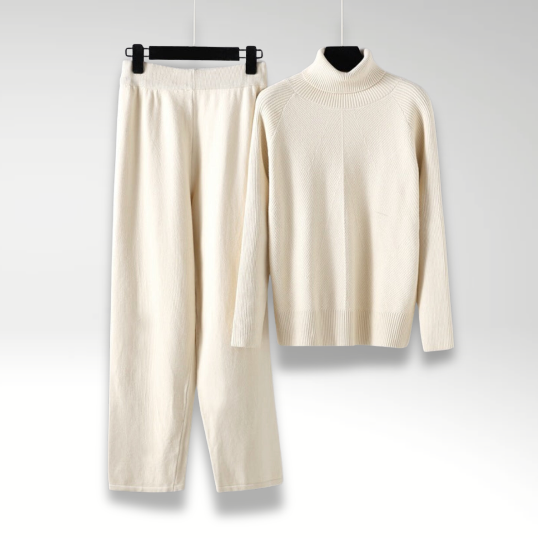 Lorel | Conjunto lounge de dos piezas tejido de ochos