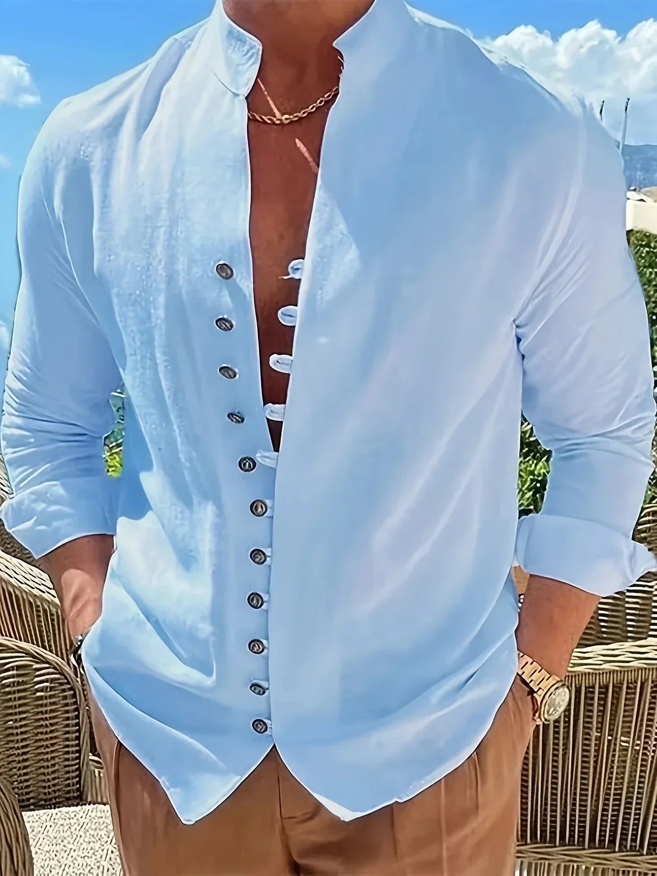 Lorel | Camisa de manga larga de algodón ligero