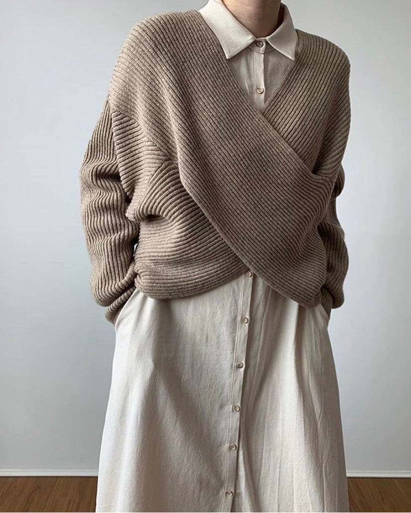 Lorel | Suéter elegante de punto cruzado