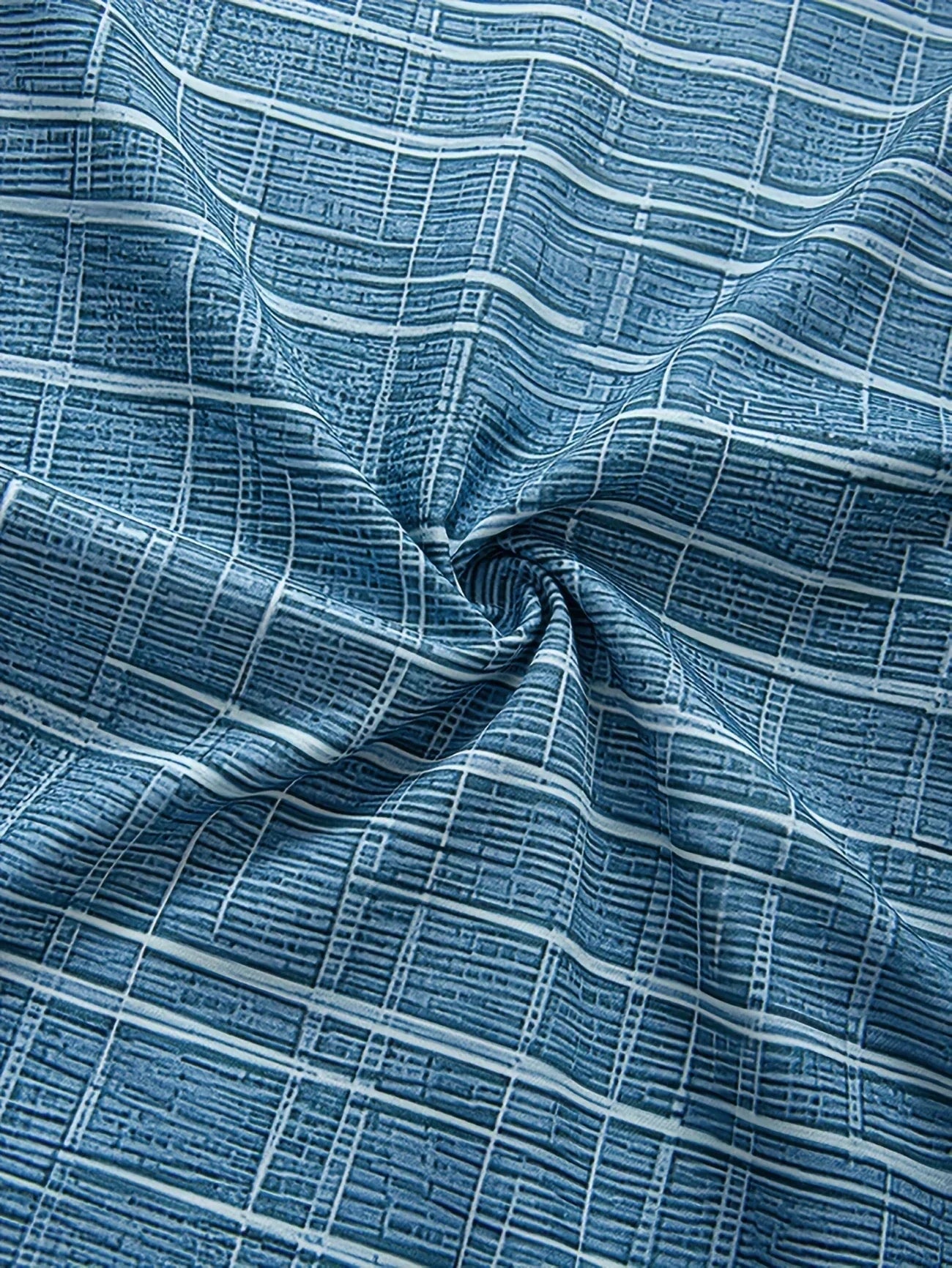Lorel | Camisa elegante con estampado de rayas y cuadros.