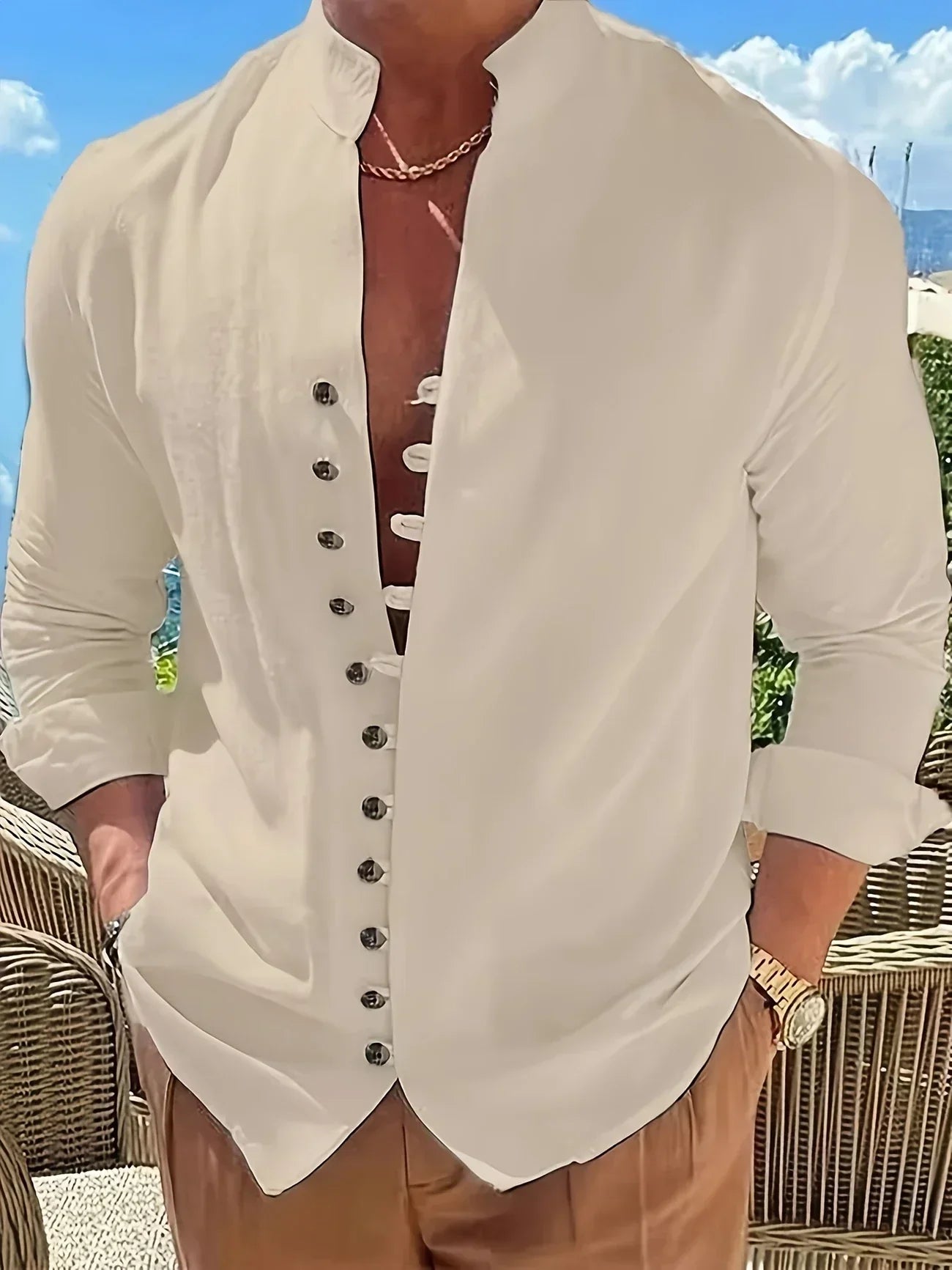 Lorel | Camisa de manga larga de algodón ligero
