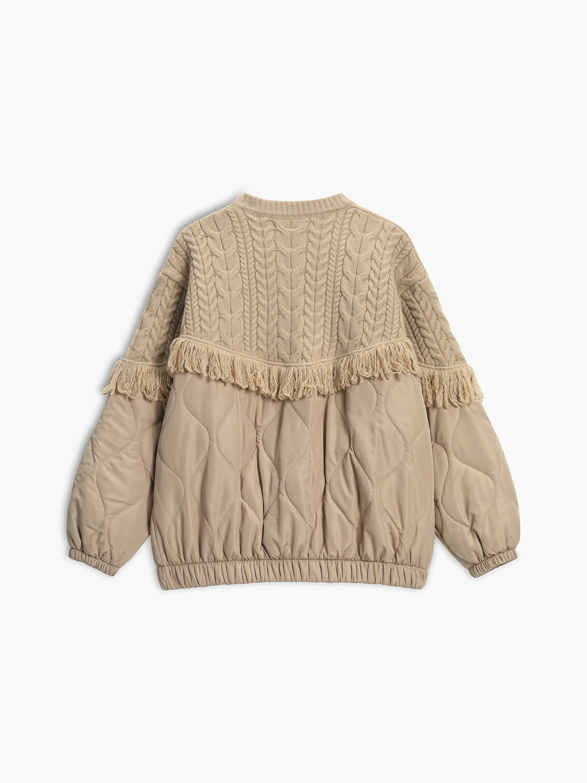 Lorel | Chaqueta tipo suéter acolchada en patchwork