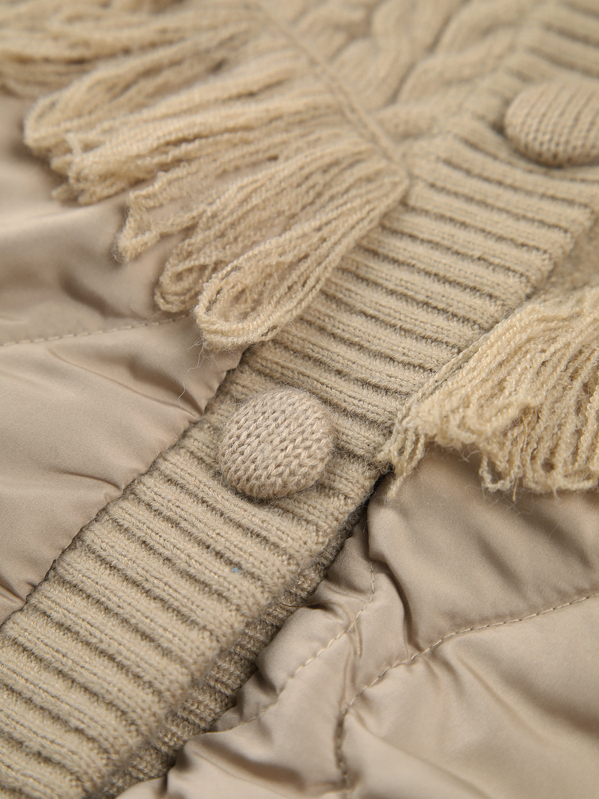 Lorel | Chaqueta tipo suéter acolchada en patchwork