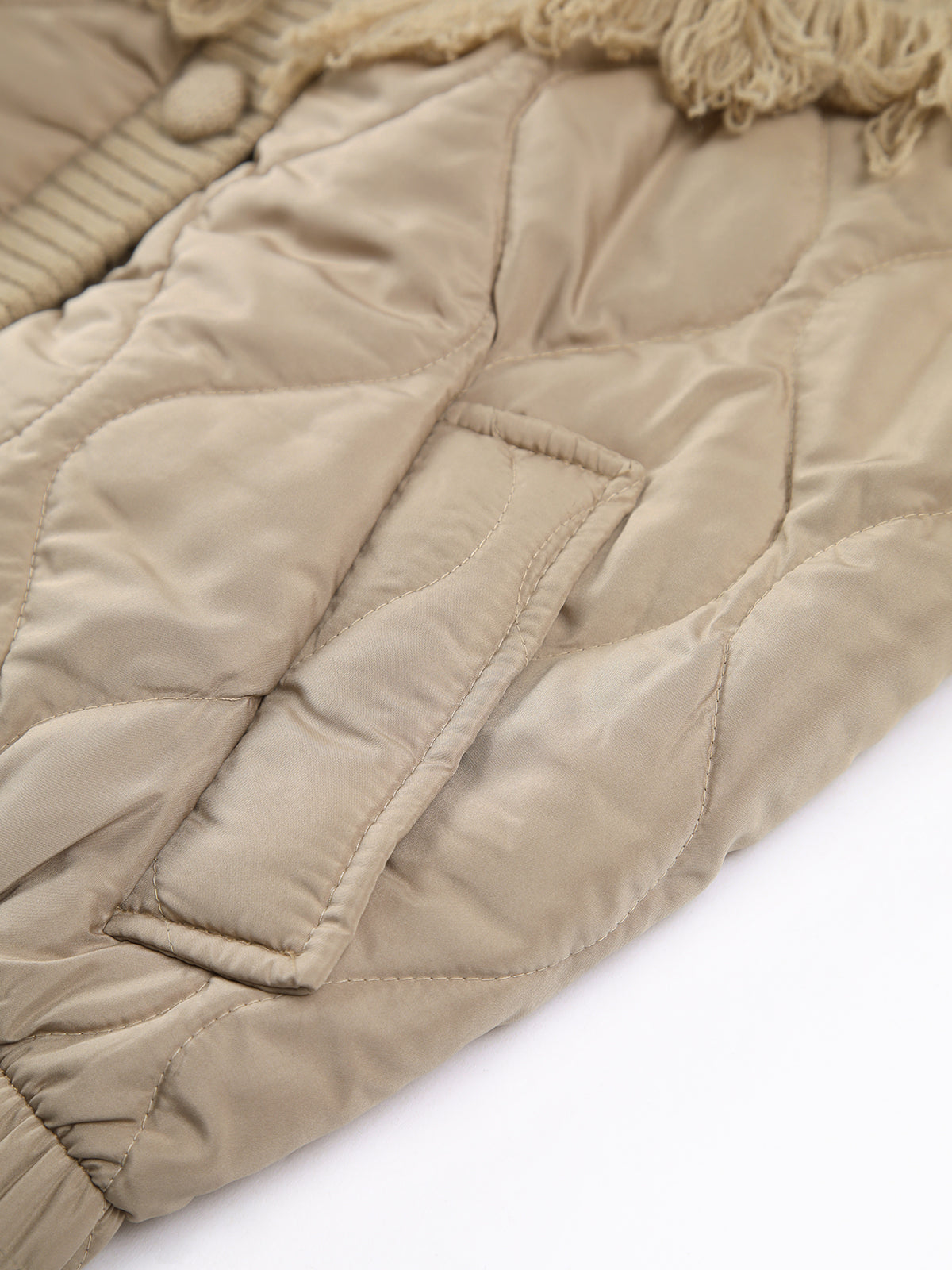Lorel | Chaqueta tipo suéter acolchada en patchwork
