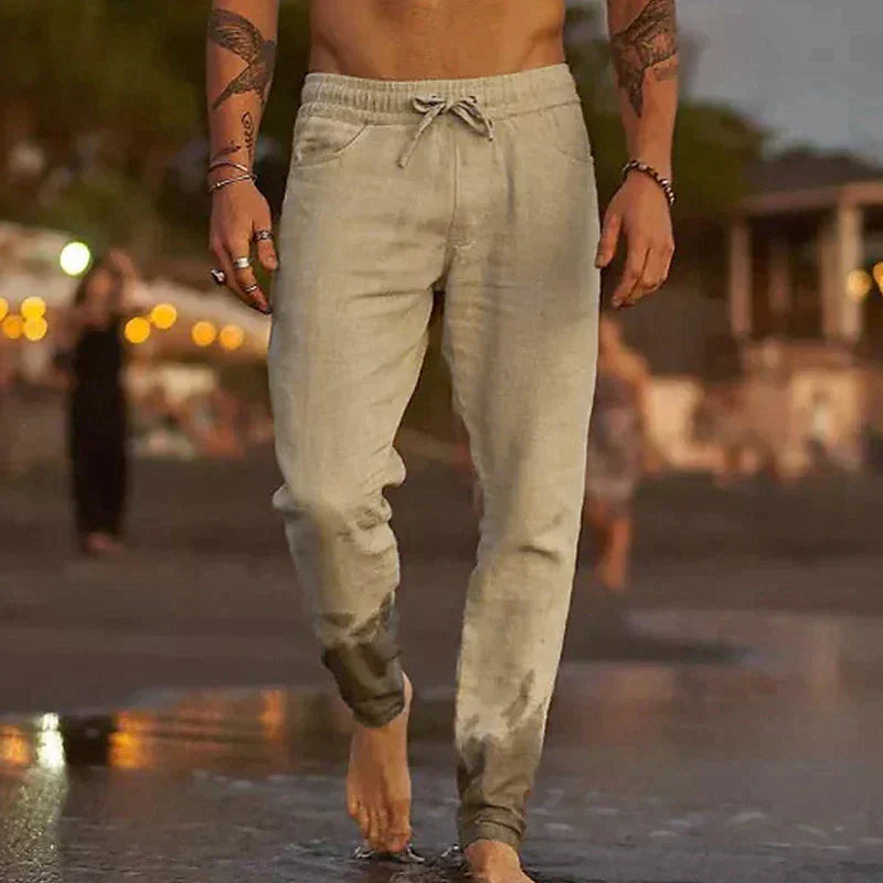 Lorel | Pantalones de playa de lino