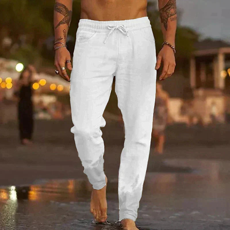 Lorel | Pantalones de playa de lino