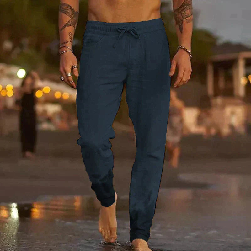 Lorel | Pantalones de playa de lino