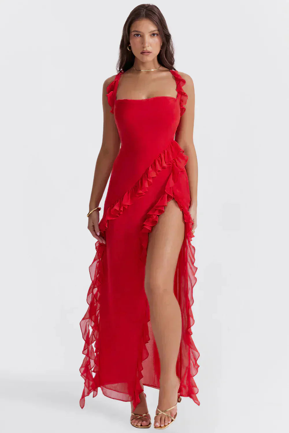 Lorel | Vestido elegante con piernas abiertas