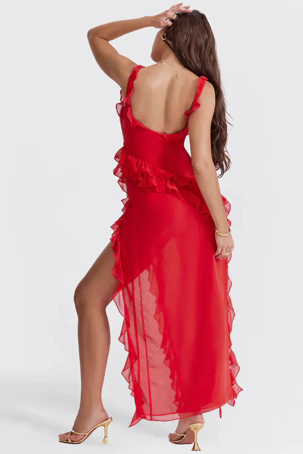 Lorel | Vestido elegante con piernas abiertas