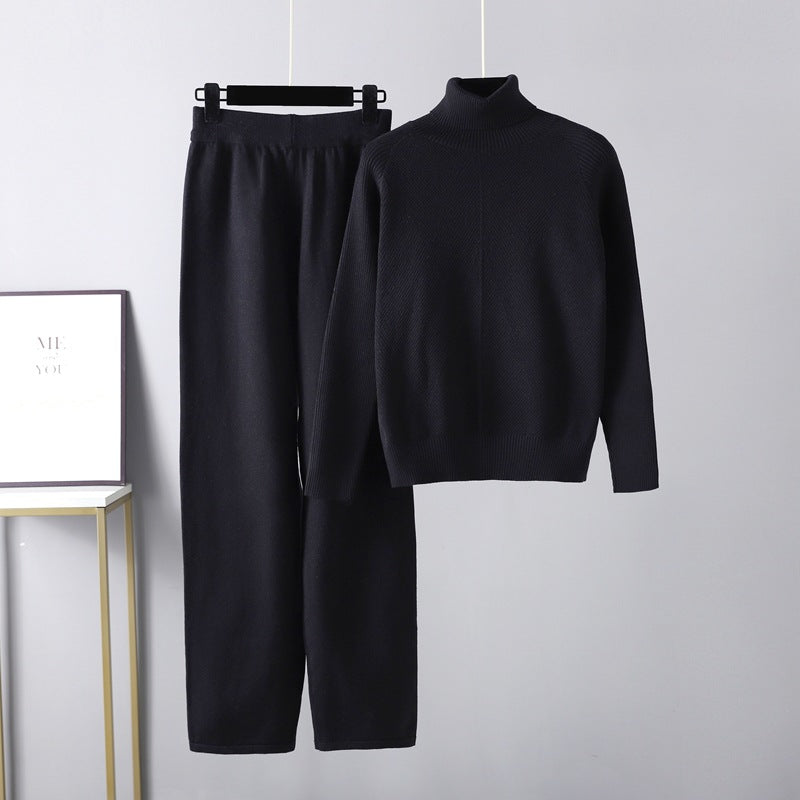 Lorel | Conjunto lounge de dos piezas tejido de ochos