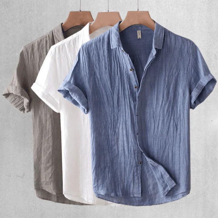 Lorel | Camisa Elegante De Manga Corta Con Botones