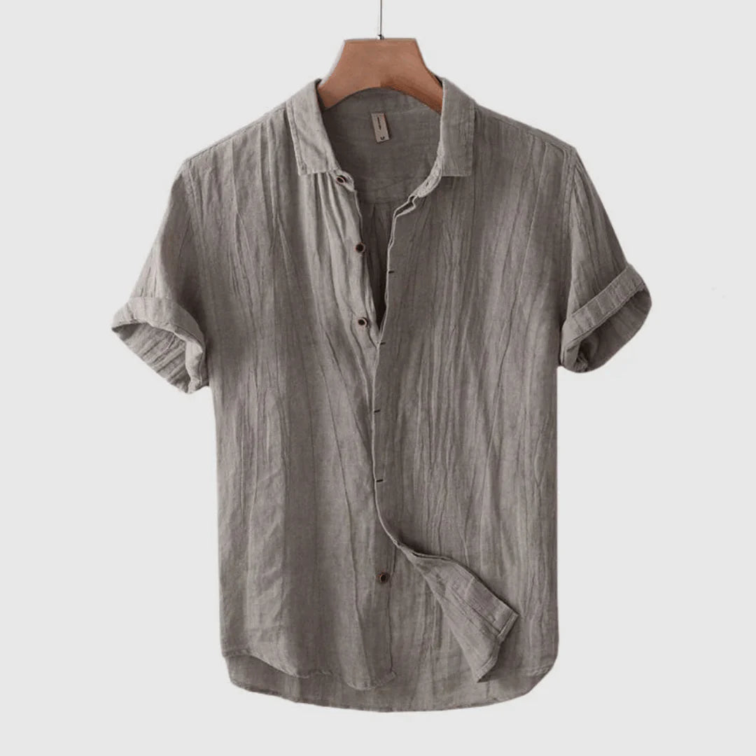 Lorel | Camisa Elegante De Manga Corta Con Botones