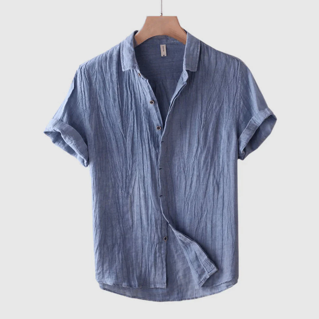 Lorel | Camisa Elegante De Manga Corta Con Botones