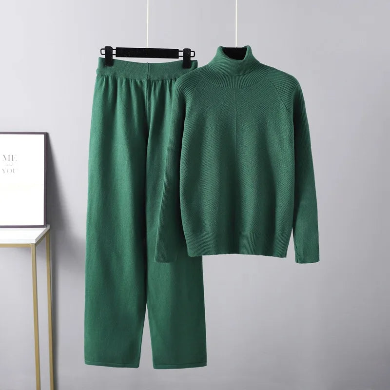 Lorel | Conjunto lounge de dos piezas tejido de ochos